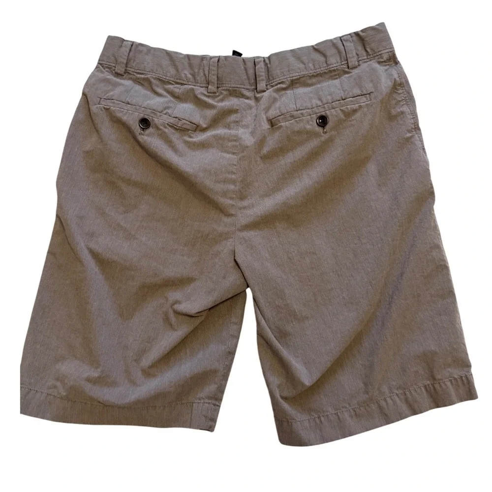 Banana Republic Brown Striped Chino Shorts Men's Sz. 31 Flat Front Casual Shorts
